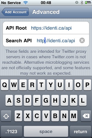 Tweetie 2 Advanced (API Root) screenshot