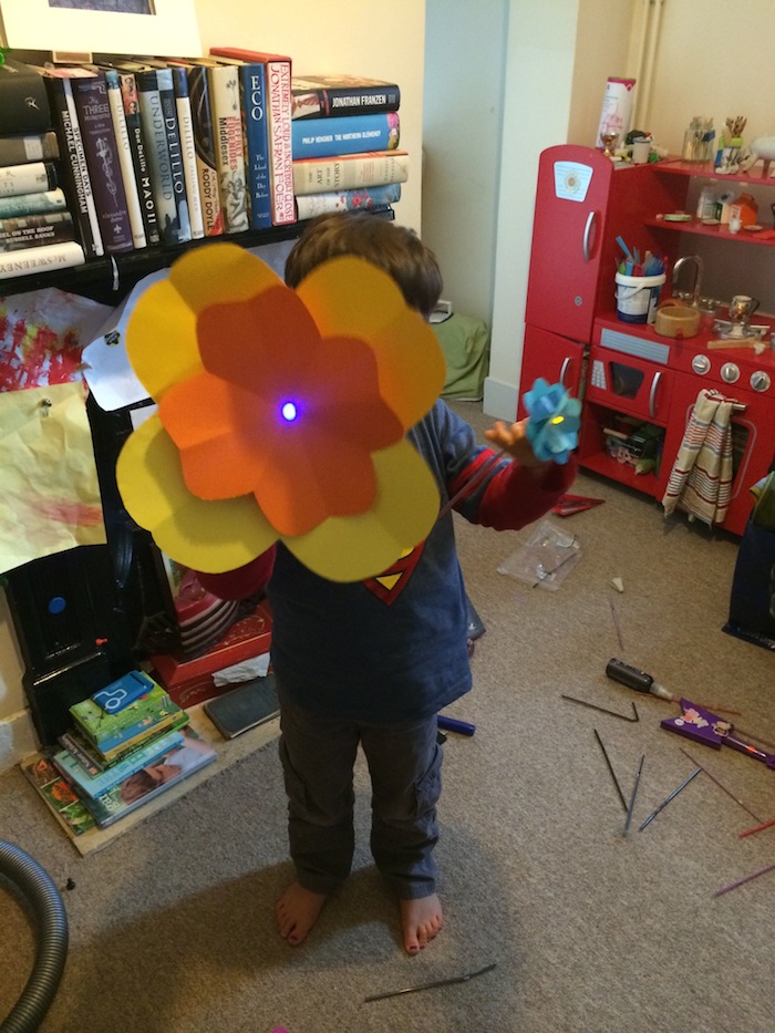 The huge flower worked very well!